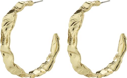 Pilgrim Julita Recycled Semihoop Earrings Gold-plated one size - Creoler hos Magasin