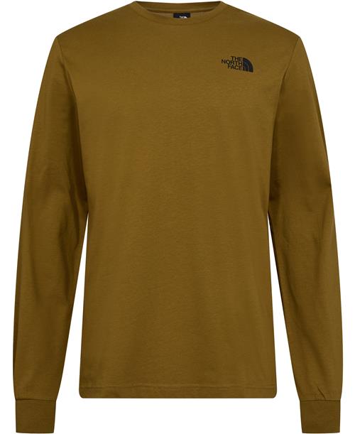 Se The North Face M L/S BOX NSE TEE Moss Green Mand Moss Green Langærmede T-shirts Str S - Bomuld hos Magasin ved Magasin