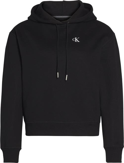 Se Calvin Klein CK Embroidery Hoodie Kvinde Bae Hættetrøjer Str XS - hos Magasin ved Magasin