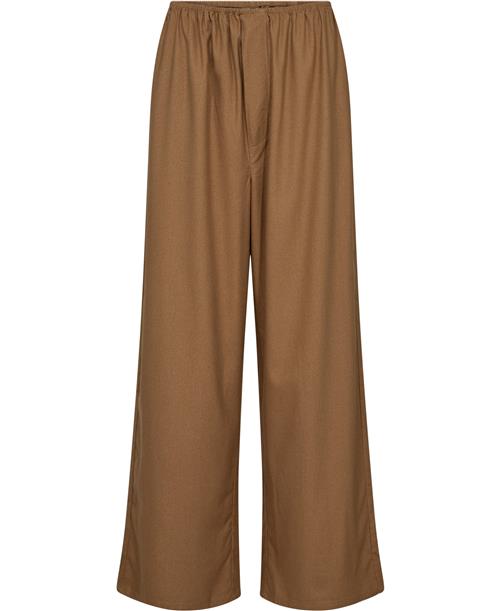 BASERANGE Stoa Pants Kvinde Bath Brown Bukser Med Brede Ben Str M - hos Magasin