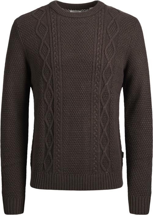 Se JJ-REBEL Jrebjosh Knit Crew Neck Mand Mulch Sweaters Regular Fit Str M - hos Magasin ved Magasin