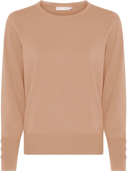 Micha BB Jumper_Bbautumnviscoseknit Kvinde D.Nougat Sweaters Str XL - hos Magasin