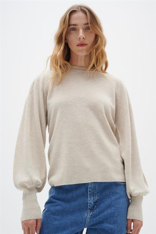 Se InWear Sammyiw Pullover Kvinde Simply Taupe Melange Sweaters Str XL - hos Magasin ved Magasin