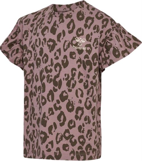 Hummel Hmlmusse Tshirt S/S Str 7 år / 122 cm - Twilight Mauve Kortærmede T-shirts hos Magasin