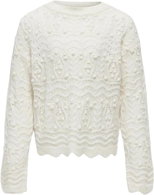 Se ONLY Koggenova L/S Oneck Structure KNT Kvinde Birch Sweaters Str 158/164 - hos Magasin ved Magasin