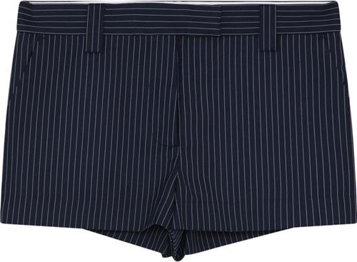 2NDDAY 2ND Ted Pinstripe Kvinde Dark Blue Pinstripe Casual Shorts Str 40 - hos Magasin