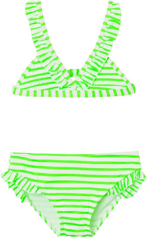 Name It Nkfzaley Bikini Str 122/128 - Green Gecko/jet Stream Bikinier hos Magasin