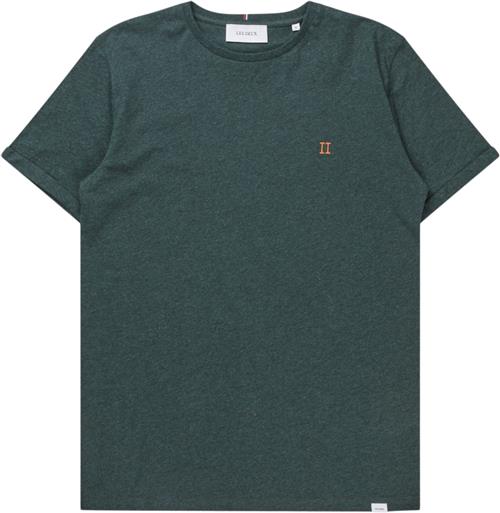 Se Les Deux Nørregaard Tshirt - Seasonal Mand Pine Green Melange/orange Kortærmede T-shirts Slim Fit Str L - Bomuld hos Magasin ved Magasin