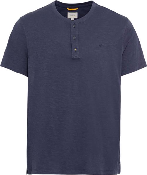 Camel Active NOS Henley 1/2 Mand Night Blue Kortærmede T-shirts Str L - hos Magasin