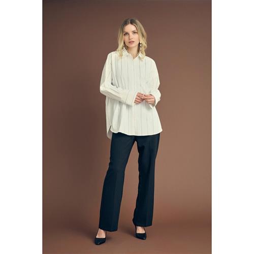 Se A-VIEW Magnolia Stripe Shirt Kvinde Off White Skjorter Str 36 - hos Magasin ved Magasin