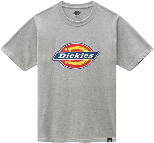 Dickies Icon Logo TEE Grey Melange Mand Gym Kortærmede T-shirts Str L - hos Magasin