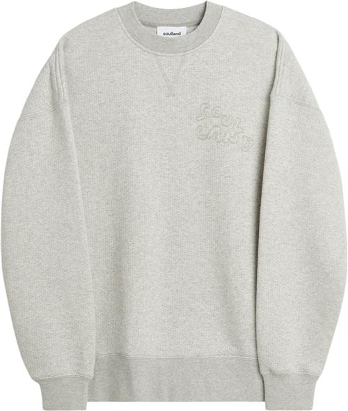 Se Soulland Koda Sweatshirt Mand Grey Melange Sweatshirts Str S/M - Bomuld hos Magasin ved Magasin