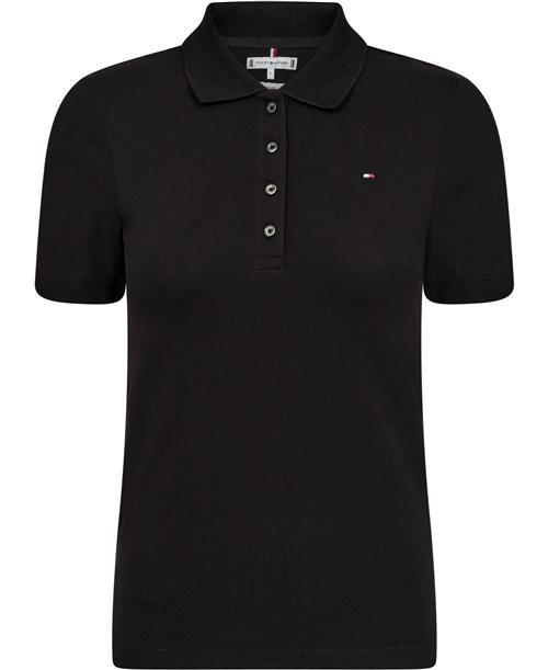 Tommy Hilfiger 1985 Slim Pique Polo SS Kvinde Bds Kortærmede T-shirts Str XS - hos Magasin