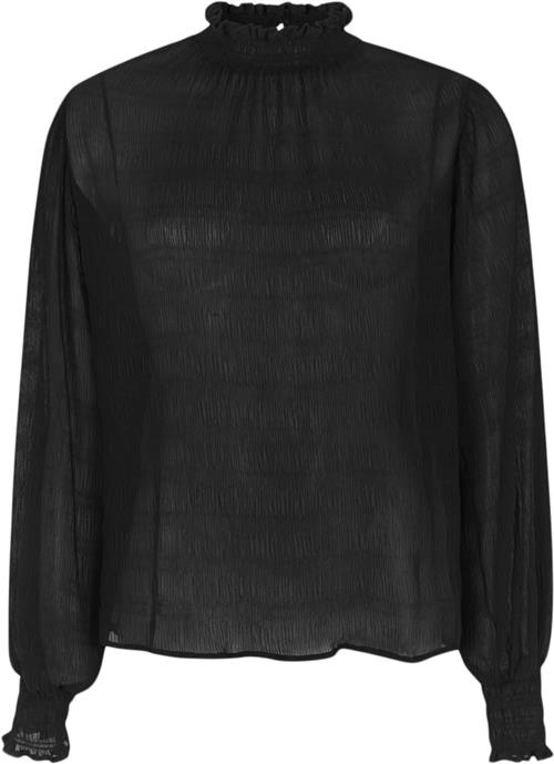 Se Soft Rebels Srlucinda Blouse GRS Kvinde Black Langærmede Bluser Str XS - hos Magasin ved Magasin