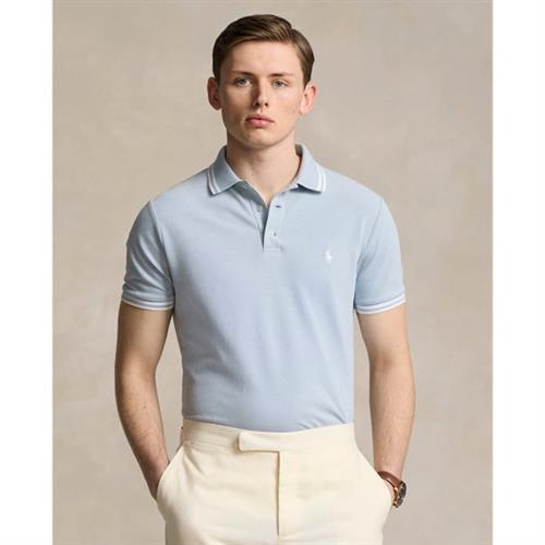 Se Polo Ralph Lauren Stretch Meshssl-psh Mand Vessel Blue/white Kortærmede Poloer Str L - hos Magasin ved Magasin