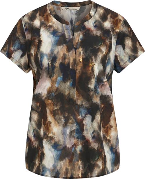 PBO ¤ Blaine top ¤ Kvinde Dark Abstract Toppe Str 40 - hos Magasin