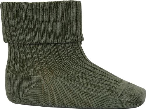 Se mpKids Wool rib Baby Socks Str 19/21 - Olivine Strømper hos Magasin ved Magasin