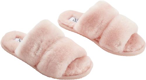 NATURES Collection Slippers Straps (of 100 New Zealand Sheepskin) Pink Kvinde Pink Hjemmesko Str 39 - hos Magasin