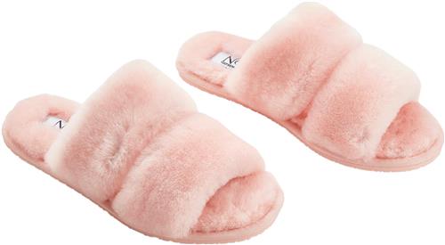 NATURES Collection Slippers Straps (of 100 New Zealand Sheepskin) Pink Kvinde Pink Hjemmesko Str 36 - hos Magasin