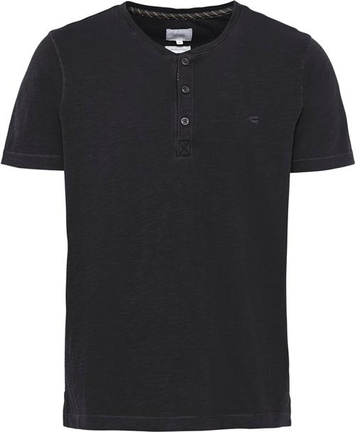 Camel Active NOS Henley Mand Asphalt Kortærmede T-shirts Str XL - Bomuld hos Magasin