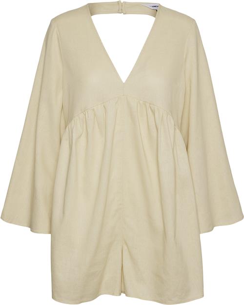 Something New Snemily LS Loose Playsuit ITY Kvinde Marzipan Langærmede Bluser Str XS - hos Magasin