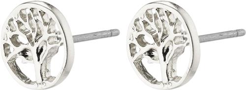 Se Pilgrim Iben Recycled Treeof-life Ørestikker Silver-plated One size - Ørestikker Træ hos Magasin ved Magasin