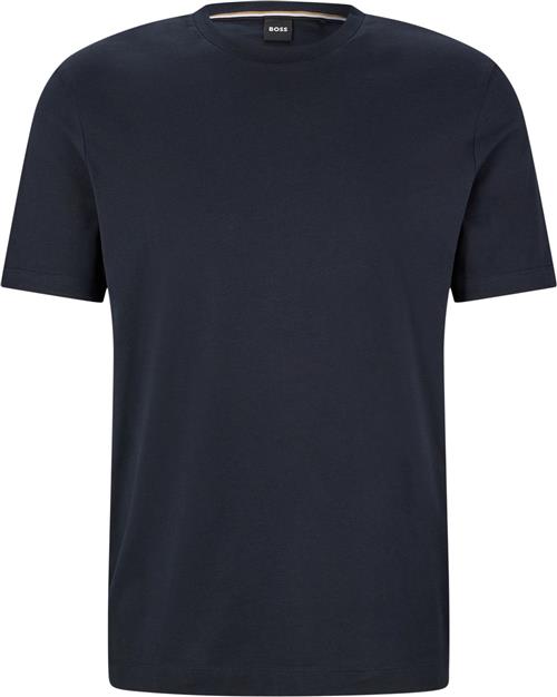 Se BOSS Thompson 02 Mand Dark Blue Kortærmede T-shirts Str L - hos Magasin ved Magasin