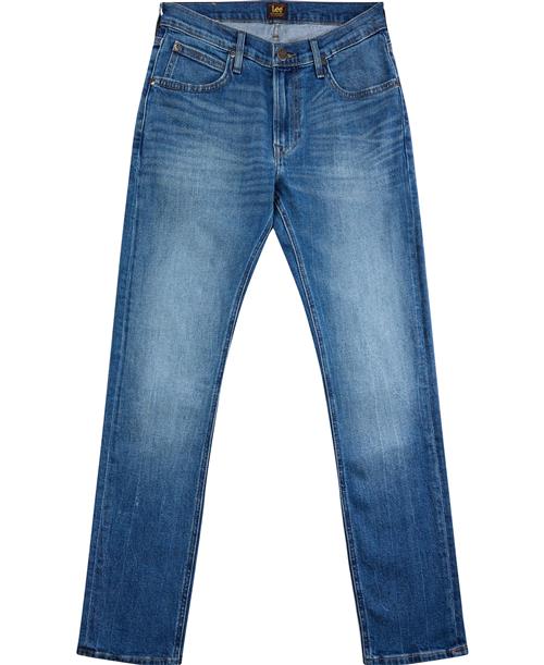 Se Lee Luke Fresh Mand Medium Denim Jeans Slim Fit Str 30/30 - Bomuld hos Magasin ved Magasin