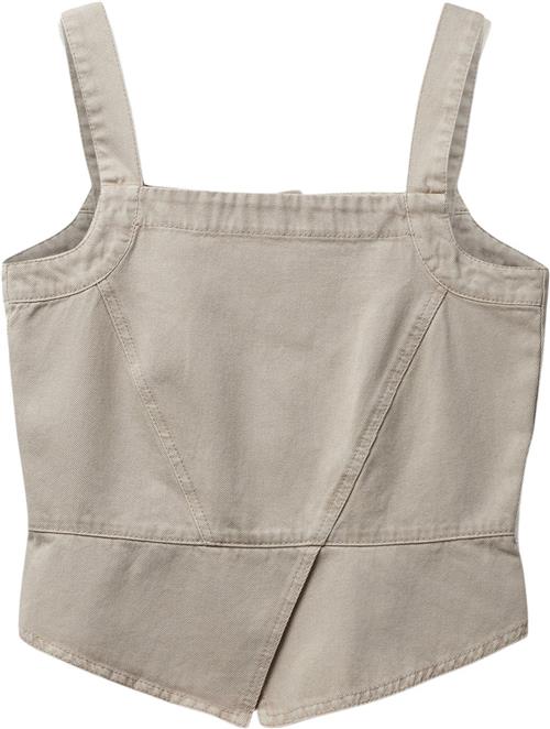 Blanche Dallasbl Top Kvinde Oxford Tan Toppe Str 40 - Denim hos Magasin