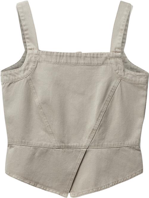 Blanche Dallasbl Top Kvinde Oxford Tan Toppe Str 36 - Denim hos Magasin