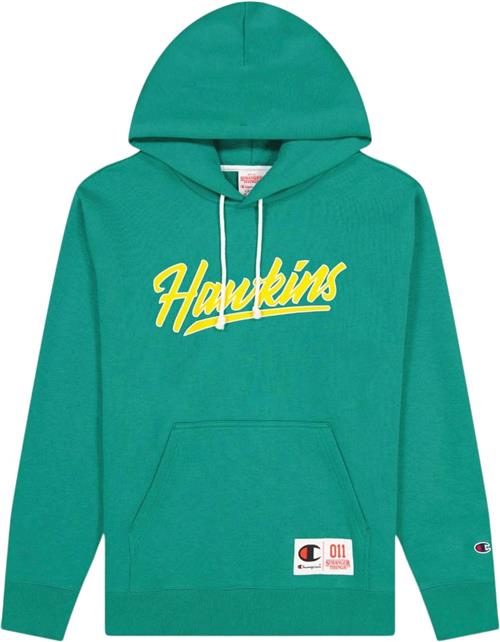 Champion Hooded Sweatshirt Mand Cadmium Green Hoodies Str L - Bomuld hos Magasin