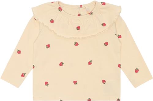 The New Tnslarawila L_S Tee Str 98 cm - Angora Strawberry Bluser Bomuld hos Magasin