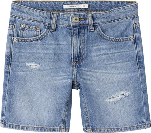 Se Name It Nkmsilas Loose DNM L Shorts 7998be Str 140 - Blå Shorts & Bloomers Denim hos Magasin ved Magasin