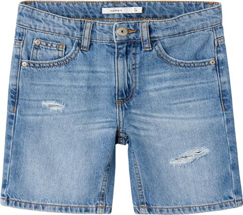 Se Name It Nkmsilas Loose DNM L Shorts 7998be Str 116 - Blå Shorts & Bloomers Denim hos Magasin ved Magasin