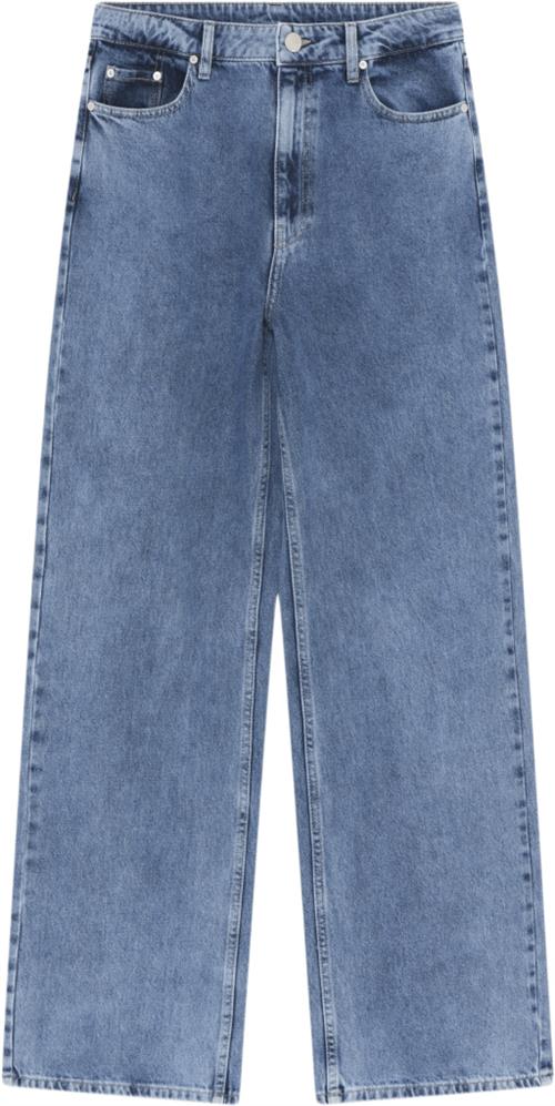 2NDDAY 2ND Rodet TT Classic Denim Kvinde Light Blue Wide Jeans Str 28 Denim - hos Magasin