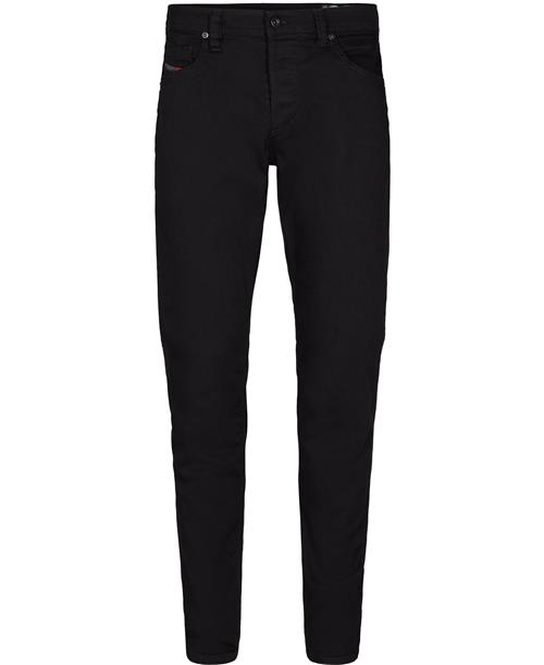 Diesel Larkeebeex L. 32 Trousers Mand Sort Jeans Tapered Fit Str 32/32 - hos Magasin