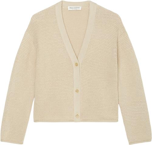 Se Marc O’Polo Cardigan, Longsleeve, Vneck Kvinde Dusty Field Cardigans Str S - hos Magasin ved Magasin