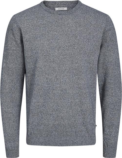 Se Jack & Jones Jjebasic Knit Crew Neck Noos Mand Navy Blazer/twisted With Jet Stream Sweaters Str XL - hos Magasin ved Magasin