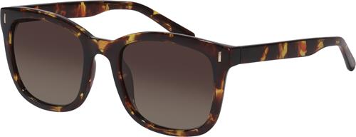 Pilgrim Katya Recycled Sunglasses Tortoise Brown/gold one size - Solbriller Glas hos Magasin