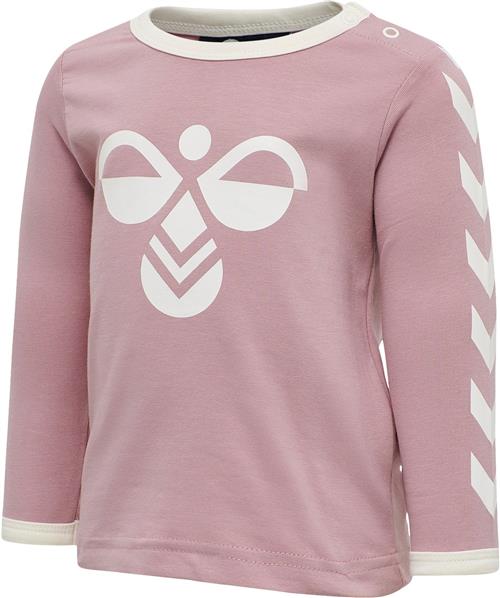 Hummel Hmlflipper Tshirt L/S Str 3 år / 98 cm - Rosa Langærmede T-shirts hos Magasin