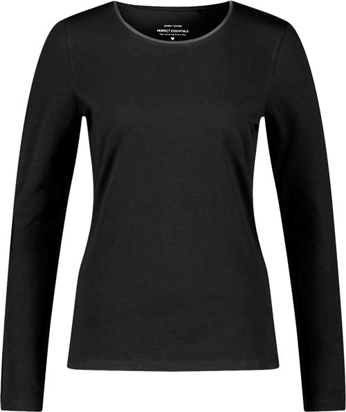 Gerry Weber Tshirt 1/2 Sleeve Kvinde Black Kortærmede T-shirts Str 40 - hos Magasin