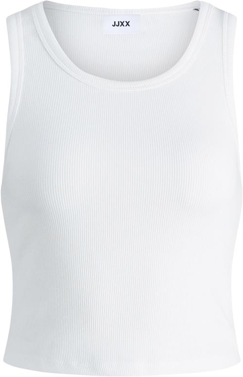 JJXX Jxfallon SL RIB Tank TOP Noos Kvinde Bright White Toppe Str XL - hos Magasin