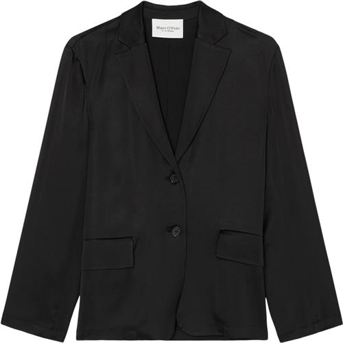 Marc O’Polo Blazer, Modern Sateen Style, Relaxe Kvinde Black Blazere Str 34 - hos Magasin