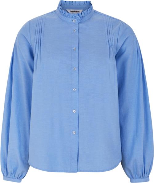 Se Soft Rebels Srgabi Oneck Shirt Kvinde Azurine Langærmede Bluser Str S - Bomuld hos Magasin ved Magasin