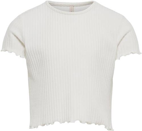 ONLY Kognella S/S Oneck TOP Noos JRS Str 146/152 - Hvid Kortærmede T-shirts hos Magasin