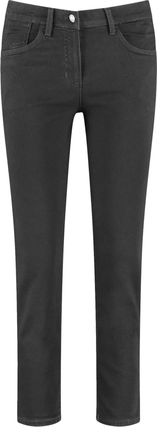 Se Gerry Weber Jeans Cropped Kvinde Black Black Denim Skinny Jeans Str 46R - Denim hos Magasin ved Magasin