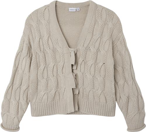 Name It Nkfkimmao LS Knit Card Str 116 - Peyote Melange Cardigans hos Magasin