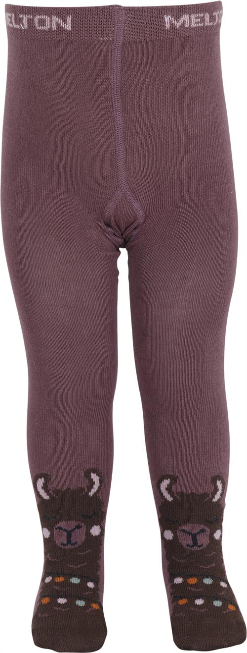 Se Melton Llama Tights Str 116 - Grape Shake Strømper Bomuld hos Magasin ved Magasin