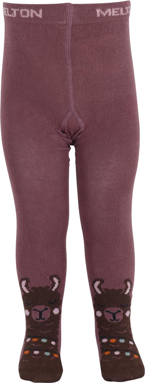 Se Melton Llama Tights Str 56/62 - Grape Shake Strømper Bomuld hos Magasin ved Magasin