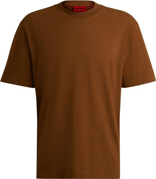 Se HUGO Dapolino Mand Medium Brown Kortærmede T-shirts Str S - hos Magasin ved Magasin